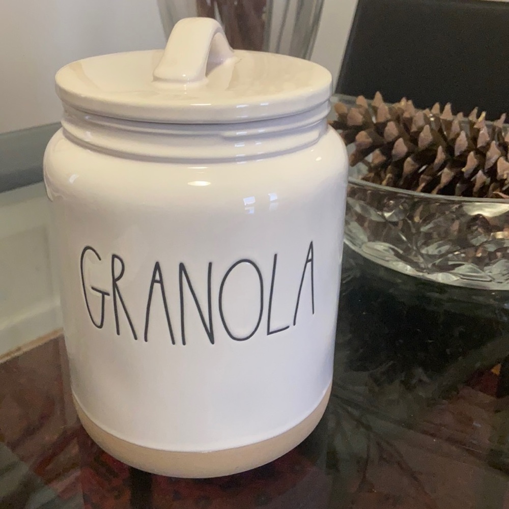 Rae Dunn “Granola” Large Storage Jar — Farmhouse Kitchen Canister new